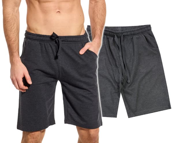 Herreshorts bomuldsshorts trøje grafitmeleret XL V014C