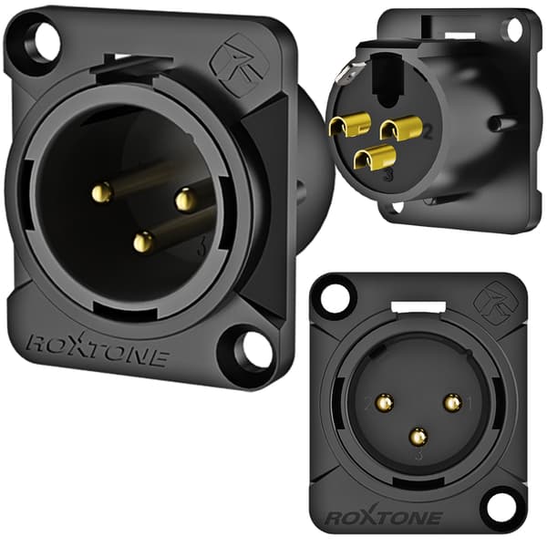 XLR panelstik Roxtone RX3MD-BG