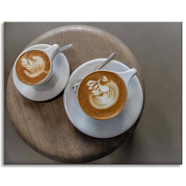 Canvastavla Kök Kaffekoppar 100x80