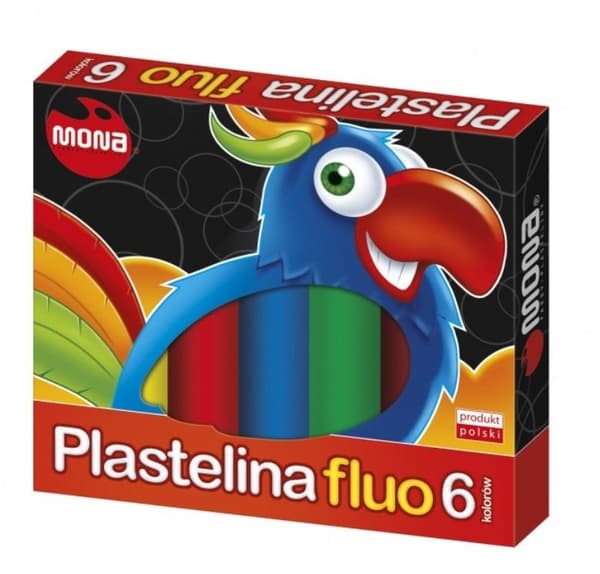 Fluorescerende modellervoks 6 farver MONA
