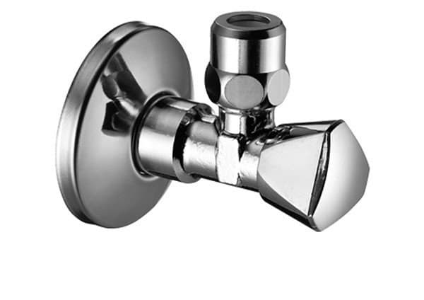 Sanland 1/2" vinkelventil krom med mutter