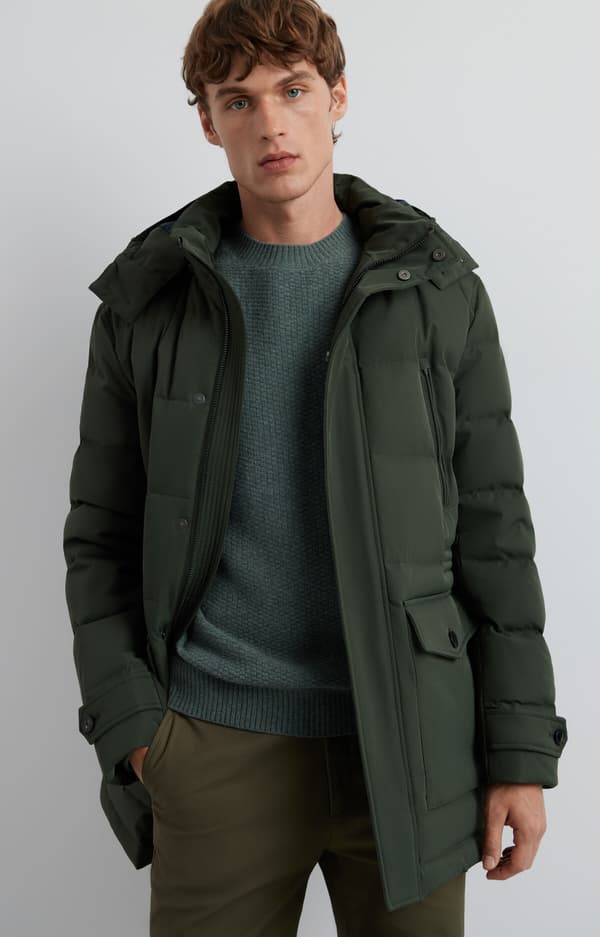 Mikromönstrad rundhalsad tröja XL