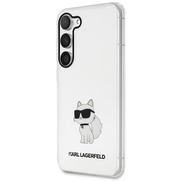 Karl Lagerfeld Ikonik Choupette-skal till Galaxy S23+, transparent