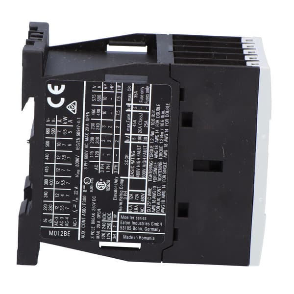 Kontaktor 5, 5 kW/400 V, 24 VDC styring DILM12-01-EA (24 VDC)
