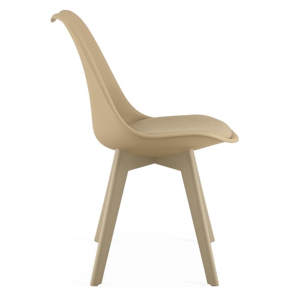MARK stol - mørk beige / beige ben x 4