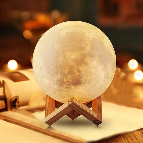 LUFTFUGTIGER MÅNE AROMA DIFFUSER MED LUFTFUGTIGER NATTLAMPE