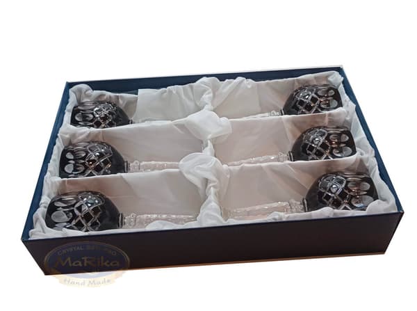 Sorte krystalvinglas 280 ml Krata Olive