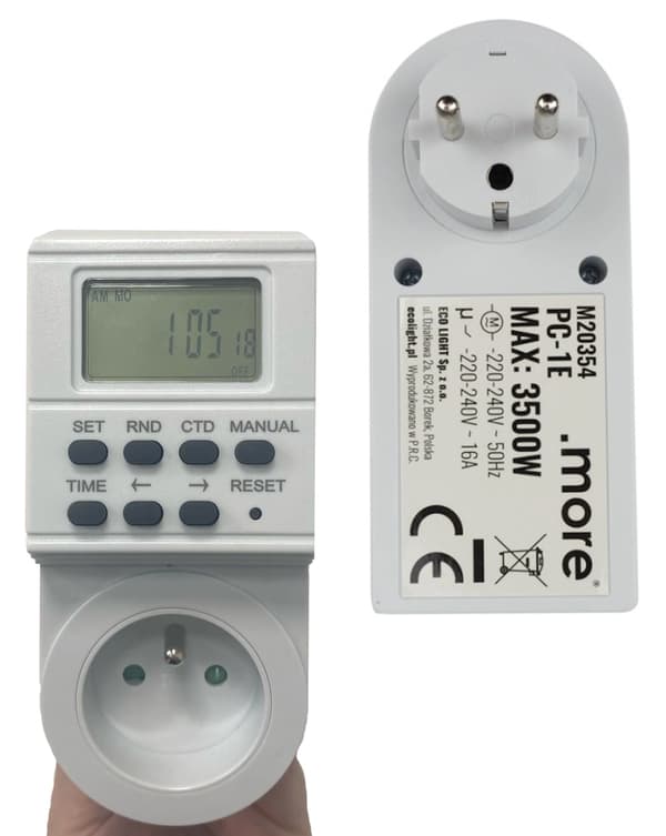 Elektronisk ugentlig timer Afbryder