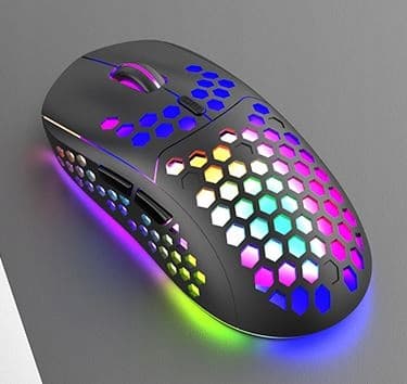 TRÅDLÖS SPELMUS FÖR DATORER, LED RGB 1600 DPI