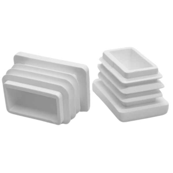 Indvendig kappe til profil, søjle, tag 30X20, 50 stk., hvid