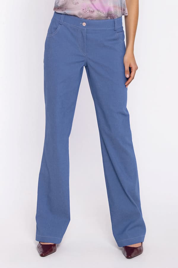 Bootcut-jeans - blå denim 40