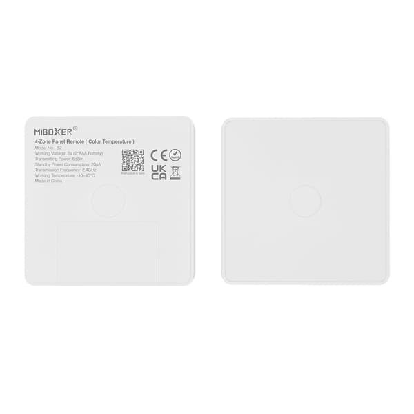 MiBoxer B2 panelfjärrkontroll (4 zoner, CCT) - vit