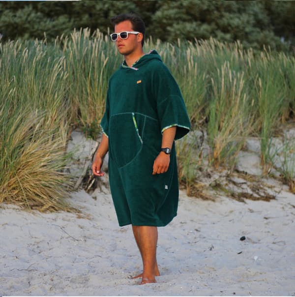 Surfponcho Rainforest - bomull L MAN längd 115cm