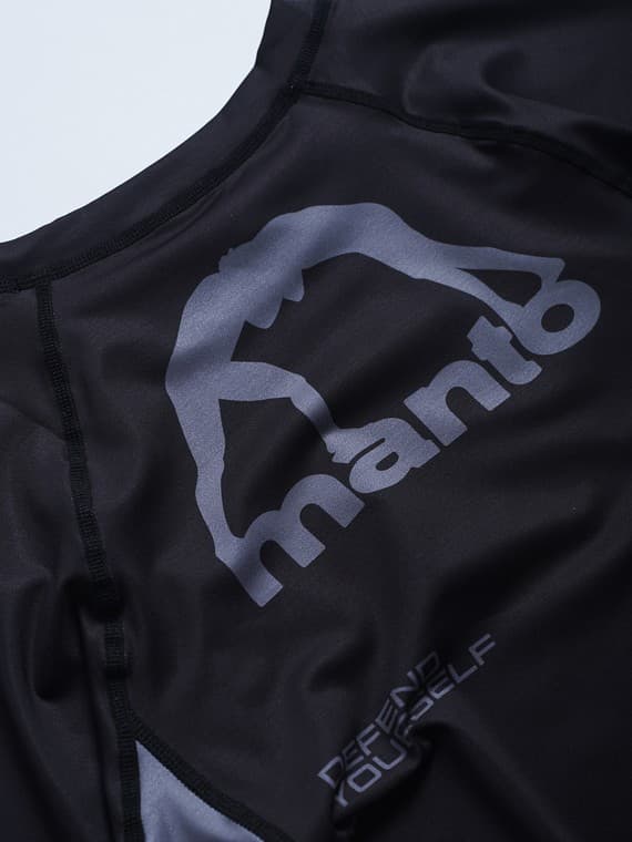 MANTO Herre Kortærmet Rashguard RANKED Sort L