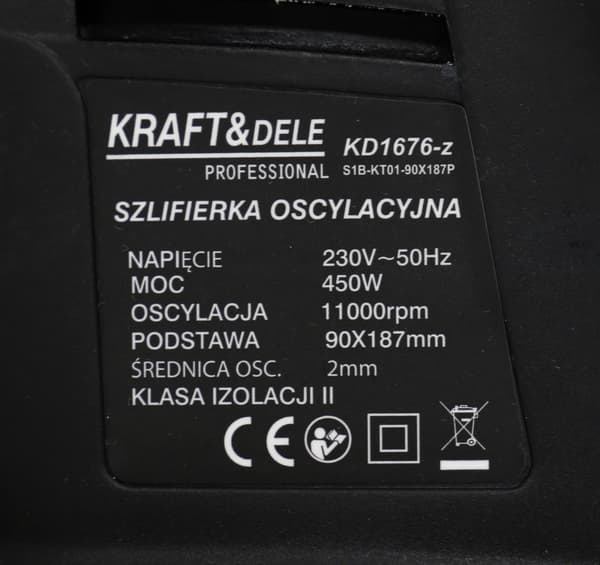 450W KD1676-Z Orbitalslibemaskine