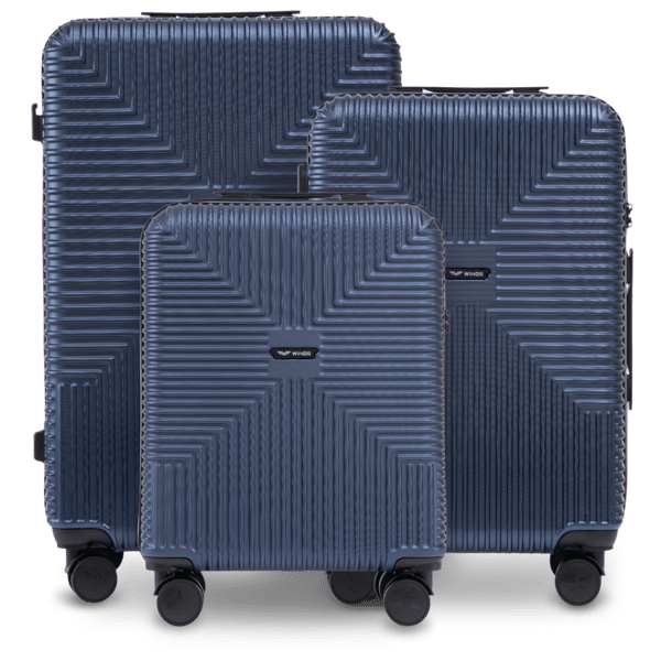 Wings PC Eco set med 3 resväskor blå