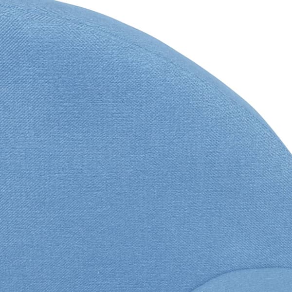 vidaXL Barnbäddsoffa, blå, mjuk plysch