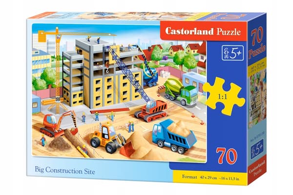 Pussel 70 bitar B-070138 Stor byggarbetsplats