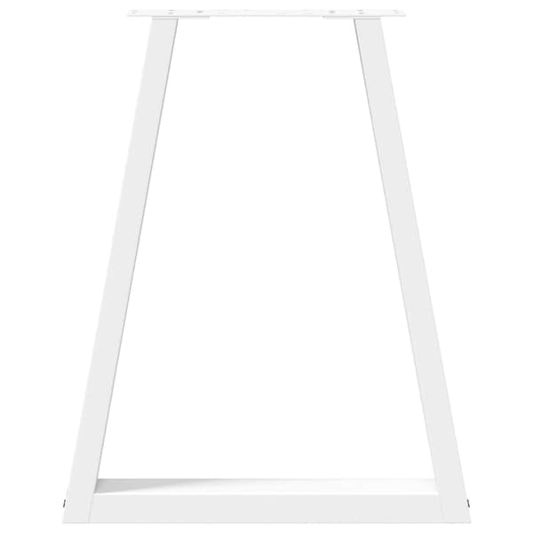 vidaXL sofabordsben, 2 stk., hvide, 60x(72-73) cm, stål