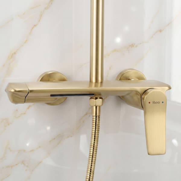 Vision Rea Gold Borstad Ytmonterad Duschset