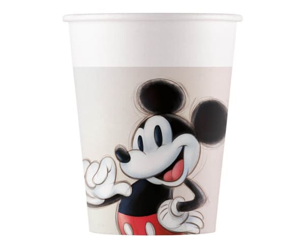 MICKEY OG MINNIE PAPIRKOPPER 200ML 8 STK.