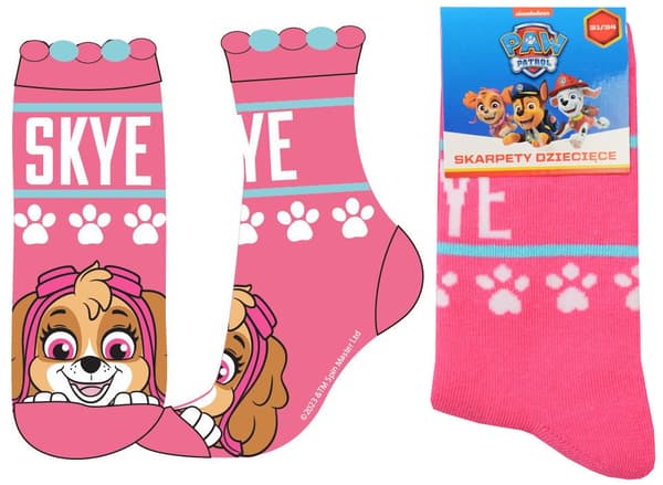 PAW PATROL-EVENTYRSTRØMPER TIL PIGER, lyserøde 31/34 D082F