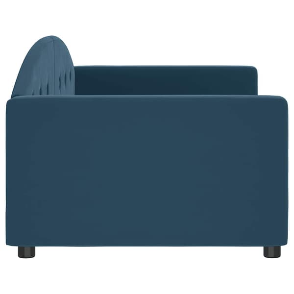 vidaXL Bäddsoffa blå 90x200 cm klädd i sammet