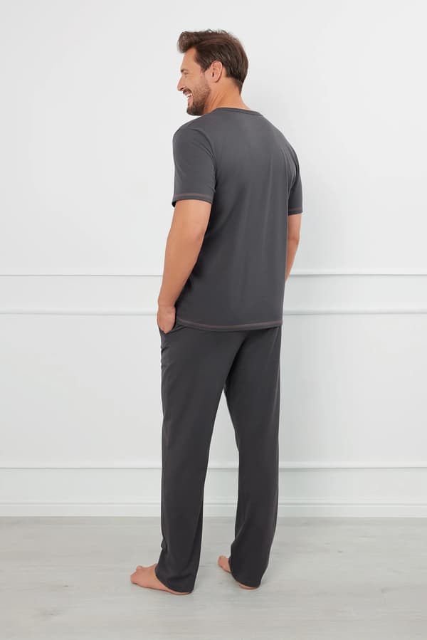 Salomon herrpyjamas kortärmad, långbyxor S