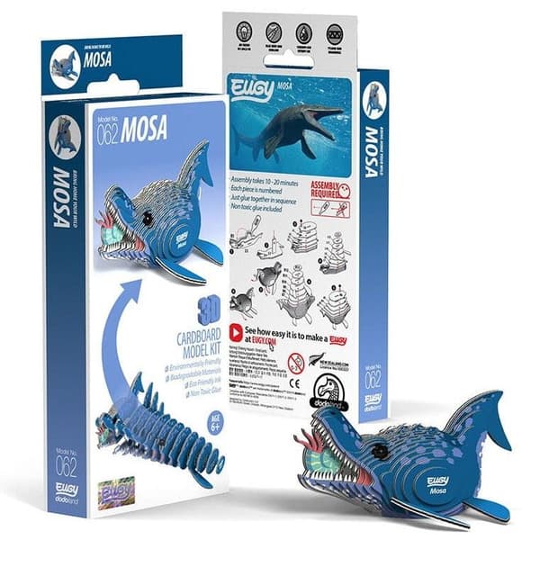 Eugy Mosasaurus-dinosaurus. Eko 3D -palapeli