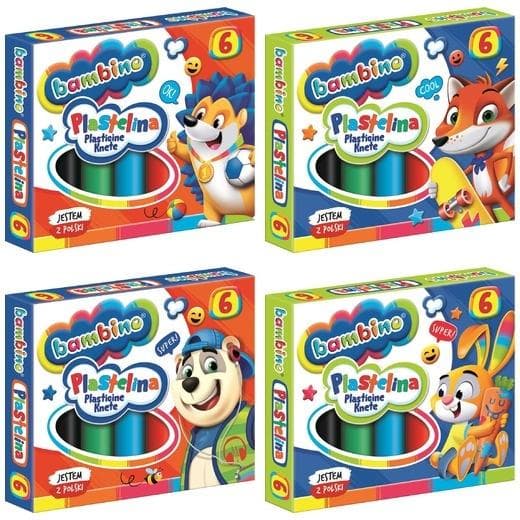 Modellervoks 6 farver BAMBINO