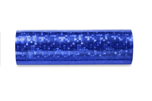 Holografiska serpentiner blå 3,8m 18st