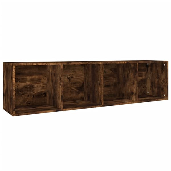 vidaXL reol/TV-bord, røget eg, 36x30x143 cm