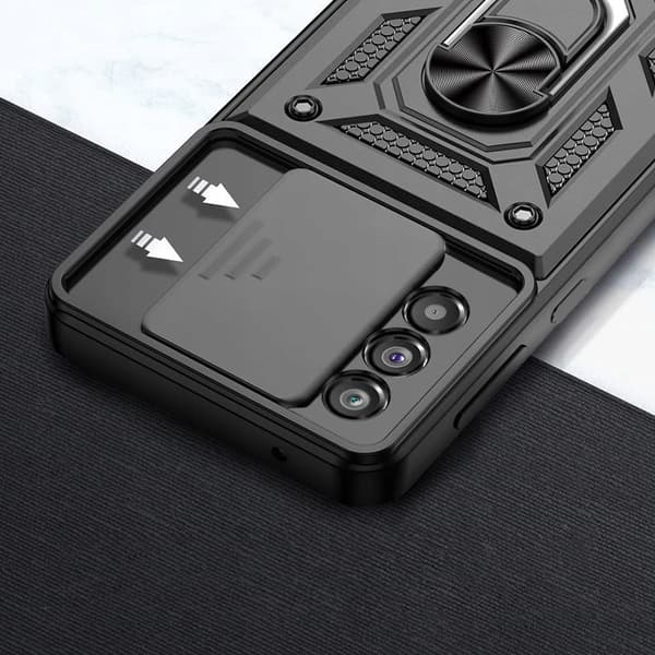 Etui til Samsung Galaxy A53 5G ARMOR SLIDE RING BAGSIDE + GLAS
