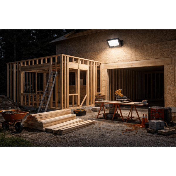 HALOGEN LED SPOTLIGHT UDENDØRS VÆGLAMPE HAVE 50W 6500K