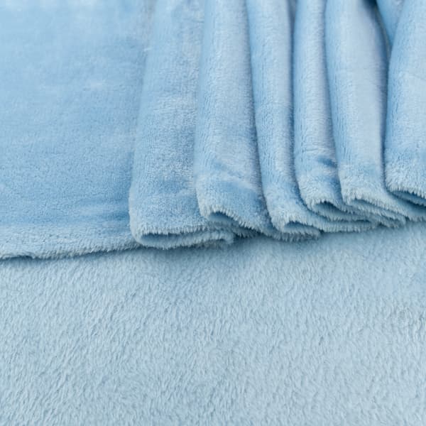 Minky fleece lyseblå