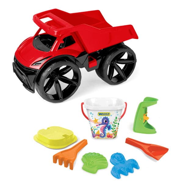 Maximus rød tipper + sandsæt 7 dele 64002