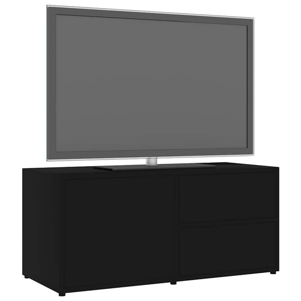 vidaXL TV-skab sort 80x34x36 cm spånplade