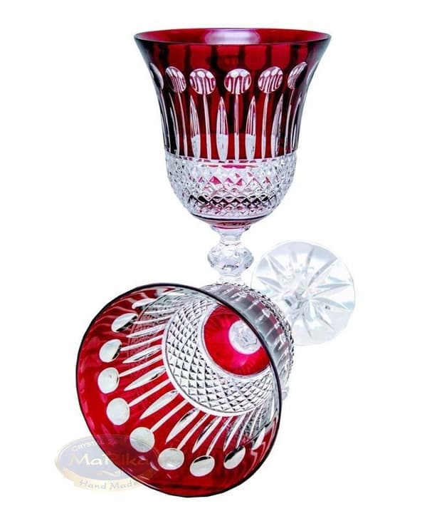 Rubinkristallvinglas 280 ml franska