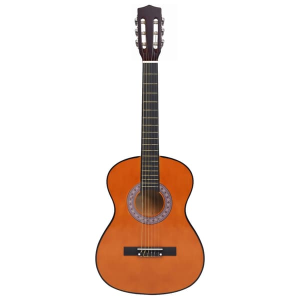 vidaXL Klassisk gitarr för nybörjare, 3/4, 36", med fodral