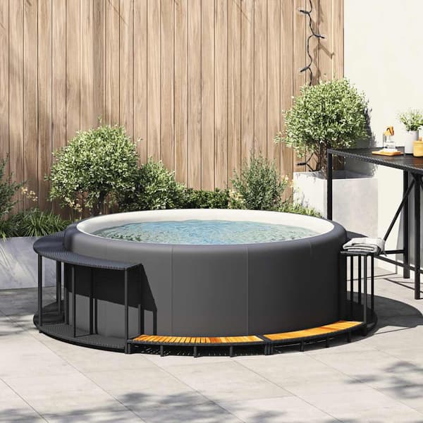 vidaXL Bubbelpoolstak med förvaring