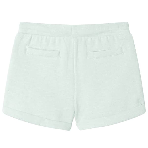 Børneshorts med snøre, lys mintmeleret, 140