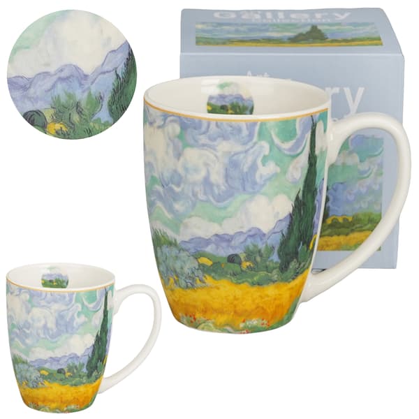 Klassisk Van Gogh-mugg med vetefält 360 ml
