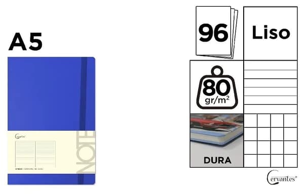 Notesbog A5/96K indigo MIX