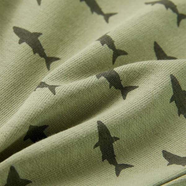 Børneshorts med snøre, lys khaki, 128