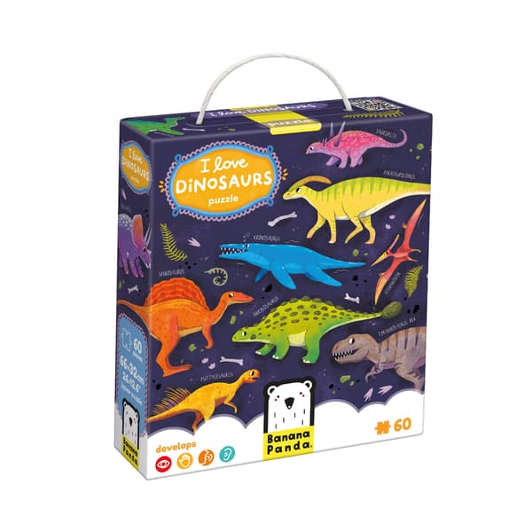 Rakastan dinosauruksia. Pulmapelit 4+