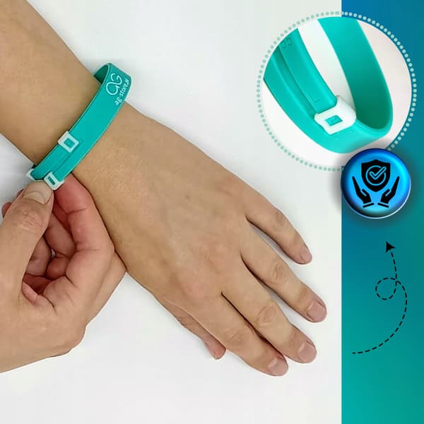 Universellt silikonarmband med timer för nappflaskor