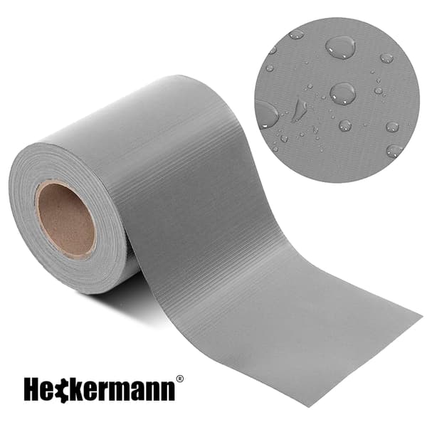 Heckermann Hegnstape 19cm x 35m - Lysegrå