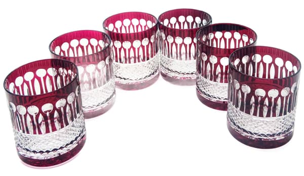 Ruby Crystal Whiskyglas 350ml Franska