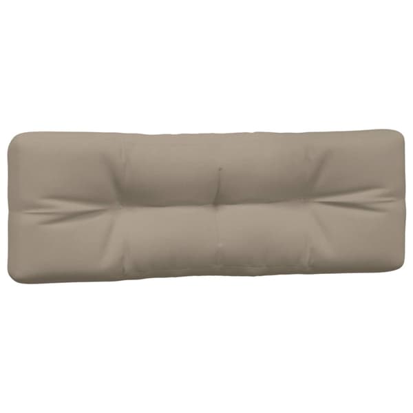 vidaXL Pallsoffkuddar, 2 st, Taupe, Tyg