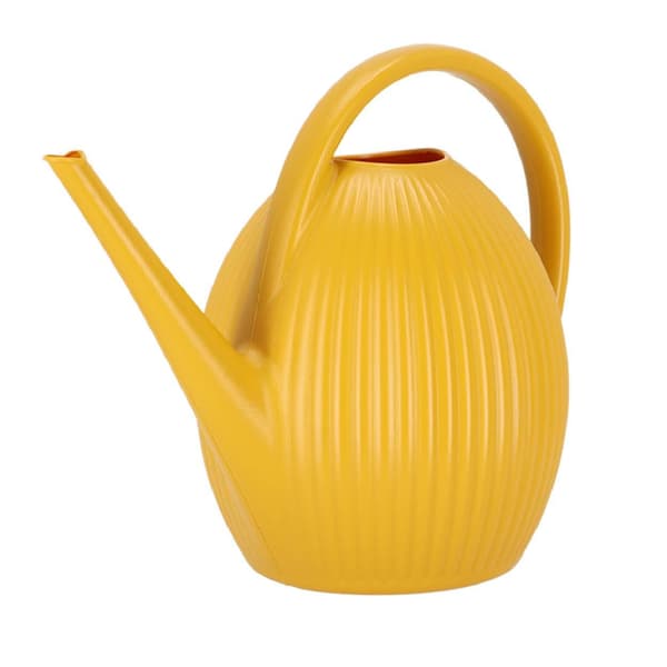 Ribbad gul vattenkanna